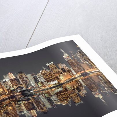 Manhattan skyline at twilight by Assaf Frank